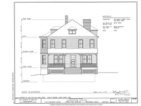 Shingle Style, large porch, spacious 3 bedroom 2 bath home, architectural plans