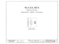 Woodlawn Plantation, LA, architectural plans, traditional southern style home