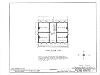 Woodlawn Plantation, LA, architectural plans, traditional southern style home