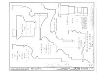 Woodlawn Plantation, LA, architectural plans, traditional southern style home