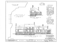 Mary Washington home, traditional colonial house, 4+ bedrooms, printed plans