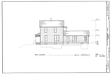 Victorian townhouse, wrap-around front porch, 3 bedrooms, architectural drawing