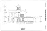 Victorian Italianate house, tower, porches, architectural house plans