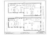 Romanesque style town house, architectural drawings, stone details, 4 bedrooms