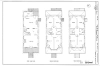 Victorian townhouse architectural drawings, traditional front porch, 8 bedrooms