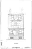 Victorian townhouse architectural drawings, traditional front porch, 8 bedrooms