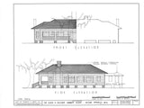 Sullivan Summer House Frank Lloyd Wright Prairie Style home, architectural plans