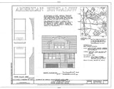 Classic Craftsman Bungalow house plan - 1920s