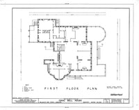 Historic American Homes Shingle Style House architectural drawings floor plan