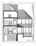 Historic American Homes Shingle Style House architectural drawings building section