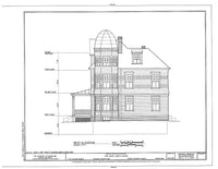 Victorian Queen Anne Style Home, tower, porches, architectural drawings