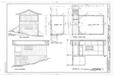 historic american homes architectural elevation drawings of a wood and stone cabin