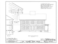 Early Colonial timber framed house, 4 bedrooms, printed architectural plans