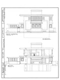 Prairie Style, Architect's own home, Sunroom, 4 bedrooms, printed house plans