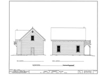 Carpenter Gothic 2 bedroom home, wood details pure Americana, printed plans