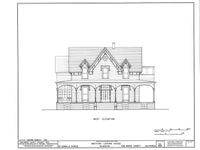 Tudor Revival Style architectural house Plan