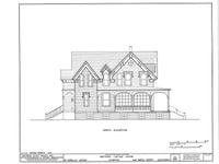 Carpenter Gothic Victorian home, wraparound porches, dormers, house plans
