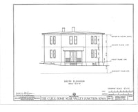 architectural exterior elevation drawing octagon house Historic American Homes