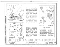 Historic American Homes brick colonial style house architectural site plan drawing