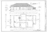 Southern Style Bungalow, historic home of a US president, 4 bedrooms, printed plans