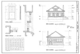 Small Home Design, Brick Bungalow, 2 bedrooms, printed architectural plans