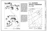 Historic American Homes architectural site plan drawing