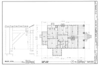 Historic American Homes architectural floor plan drawing