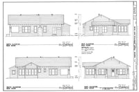 Historic American Homes architectural elevation drawing