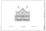 Victorian Foursquare house plans, traditional porches, bay window